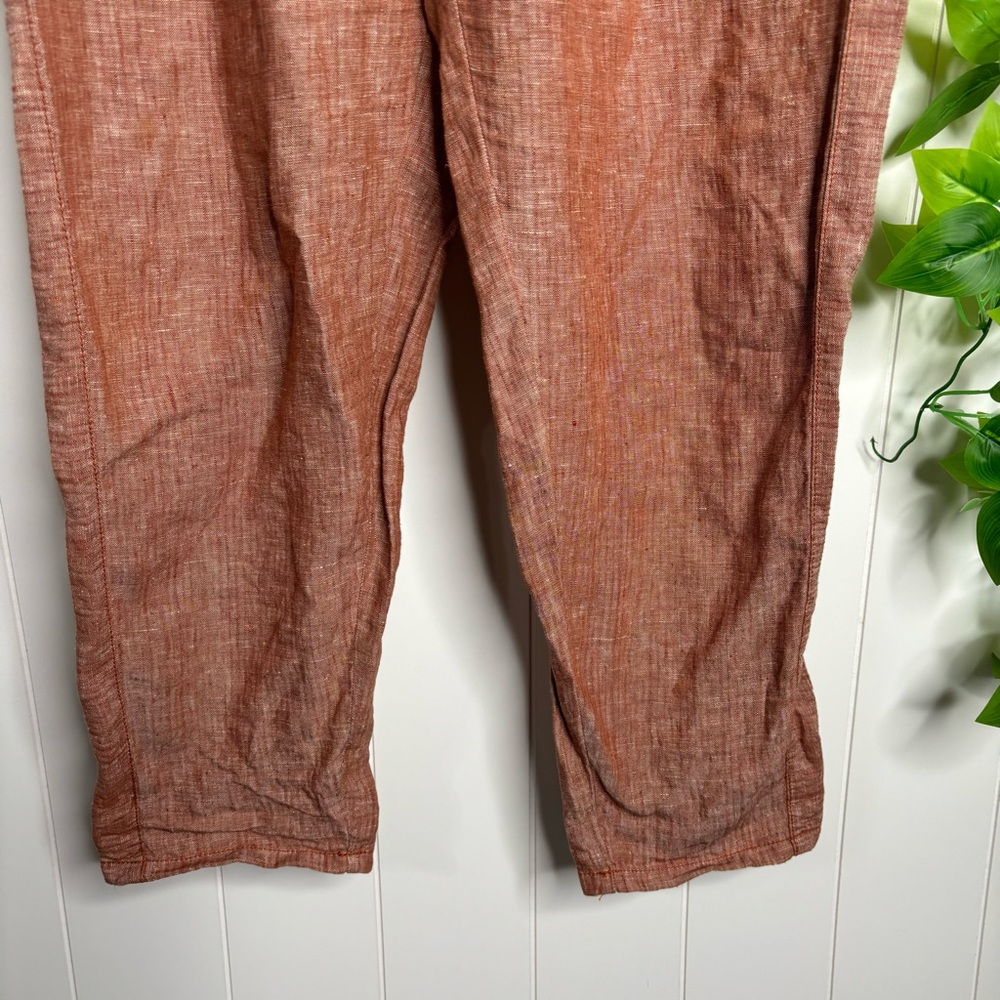 Anthropologie Hei Hei Linen pants burnt orange size XS - Picture 2 of 16